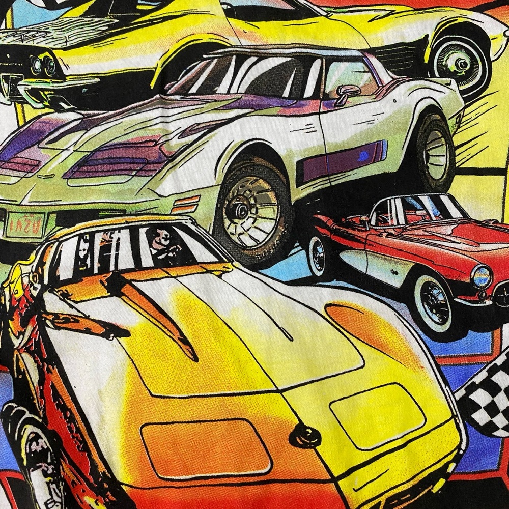 Men’s Large Chemistry Corvette Classics  White Short Sleeve Graphic T-Shirt - Picture 4 of 8